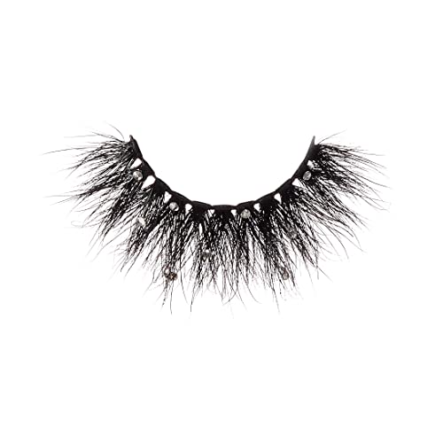 i?ENVY Lashes with Rhinestones Masterpiece Mink Lashes, Diamond False Eyelashes (Bouquet of Diamonds)