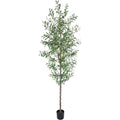 7FT Artificial Olive Tree Indoor Faux Plant with Trunk 1048 Leaves & 40 Fruits - 1 Pack