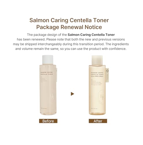 Salmon & Centella Toner for Sensitive Skin - pH 5.5, Rejuvenating Korean Skincare