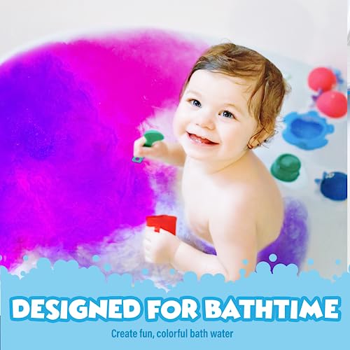 Kids Bath Color Tablets - 150 Count, Nontoxic & Fragrance-Free, 7 Bright Colors for Fun & Creative Bath Time