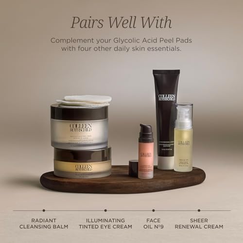Glycolic Acid Peel Pads for Brightening & Exfoliation - Gentle Facial Exfoliator