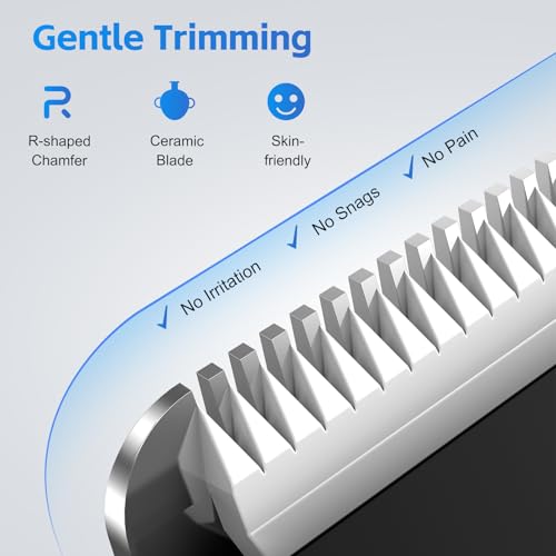 Body Hair Trimmer for Men: Manscape Electric Razor, Versatile Hair Beard Trimmer for Groin Nose/Ear Hair, Waterproof & USB-C Rechargeable,Travel Lock, Mens Gifts