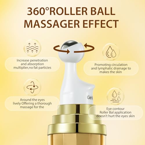 Eye Serum with 5% Caffeine, Retinol, Niacinamide & Hyaluronic Acid - Anti-Aging Treatment Eye Balms for Dark Circles, Puffiness, Wrinkles & Bags - Under Eye Brightening & Firming Cream