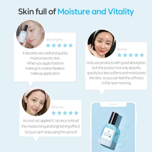 Korean Hyaluronic Acid Face Serum - Hydrating Deep Water Moisturizer, 60ml