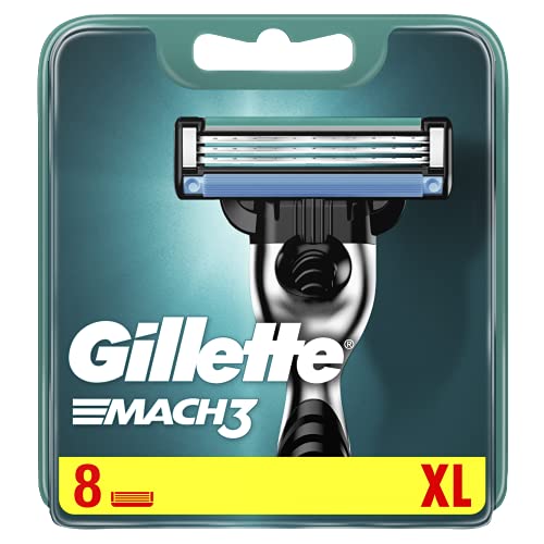 Gillette Mach3 Razor Blade Refills - 8 Count, Compatible with Mach3 Razors