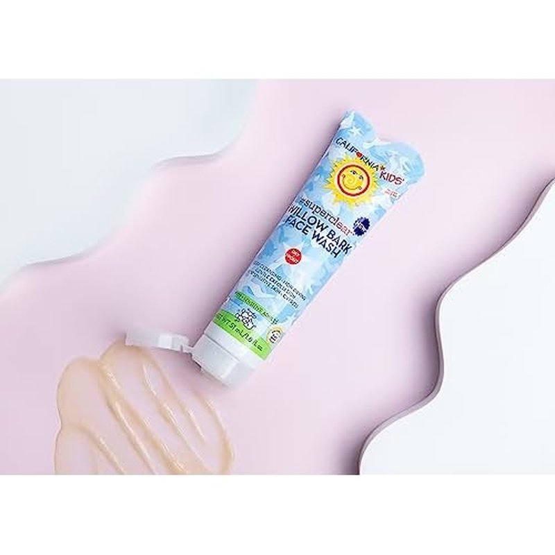 California Kids Face Wash | Gentle Exfoliating Face Wash For Kids + Teens | Mild Salicylic Acid Cleanser For Sensitive Skin | 1.8 oz. / 51 mL