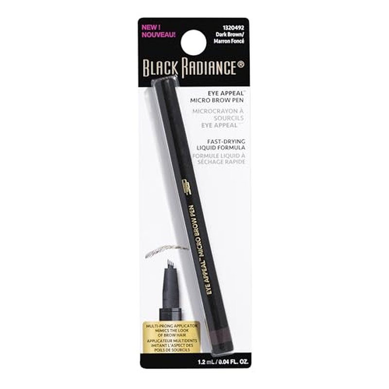 Black Radiance Eye Appeal¢â Micro Brow Pen Dark Brown (Pack of 2)