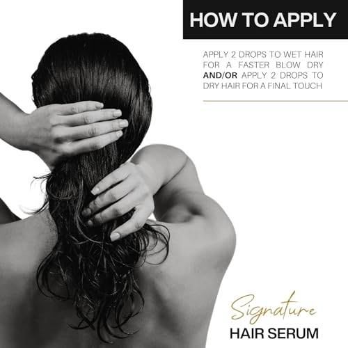 Organic Argan Oil & Açaí Hair Serum for Frizz Control & Shine - Lightweight, Sulfate & Paraben Free - 1.7 Fl Oz