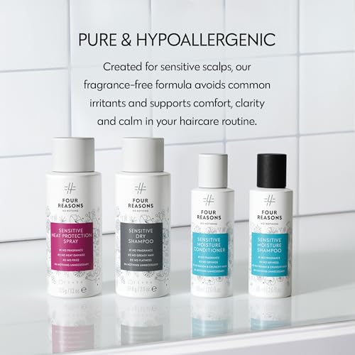No Nothing 4-in-One Travel Hair Care Set - Fragrance-Free, 2.7 Fl Oz Pack of 4