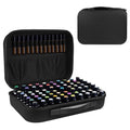 Essential Oil Storage Carrying Case, 70 Bottles Essential Oils Box for 5ml 10ml 15ml Roller Bottles Travel Storage Organizer Bag for doTERRA & Young Living (Black)