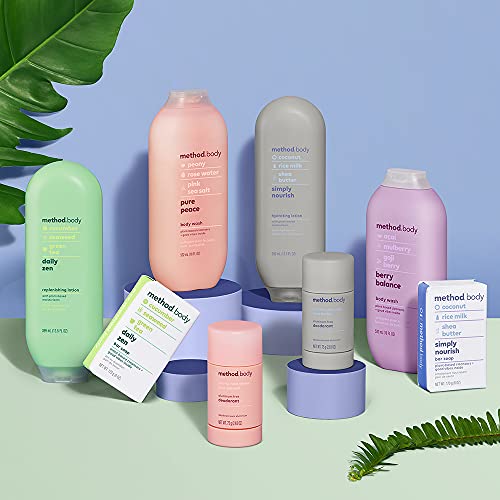 Method Daily Lotion, Simply Nourish, Moisturizer for 24 Hours of Hydration, 13.5 fl oz (Pack of 1)