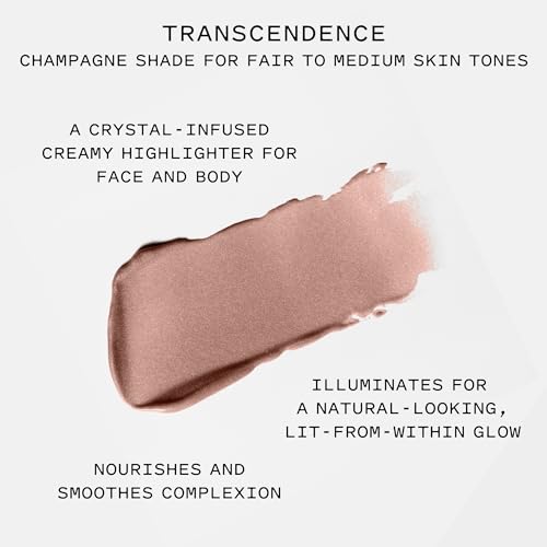 Keys Soulcare Gleam On Highlighting Balm - Transcendence Champagne Shade Dewy Radiance for Fair to Medium Skin, Vegan & Cruelty-Free