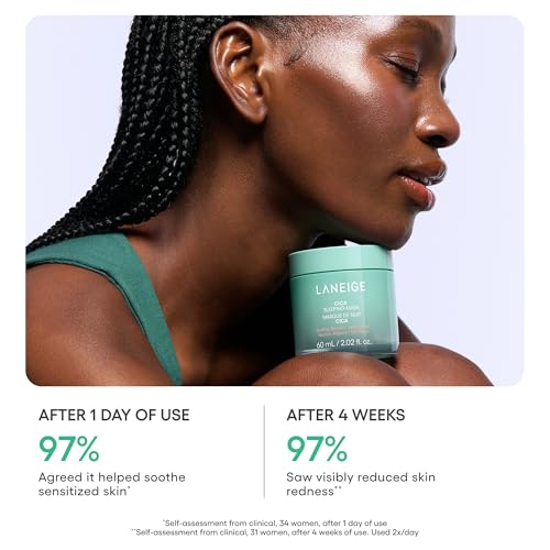 LANEIGE Cica Sleeping Mask 2oz Korean Hydrating Face Balm for Sensitive Skin