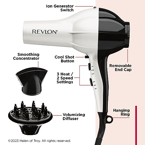 Revlon Shine Booster Hair Dryer 1875W with Diffuser & Concentrator - 1 Pack