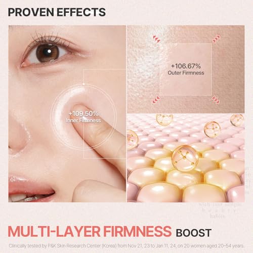 Glow & Firm Face & Eye Serum with Peptides and Niacinamide - Hydrating Korean Skincare