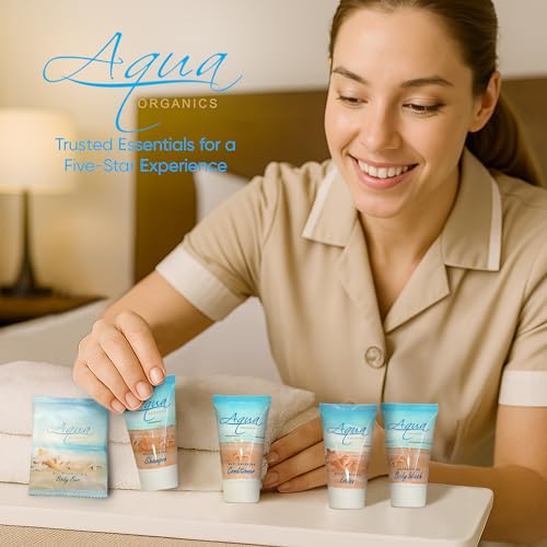 75-Pack Hotel Toiletries Set - Travel Size Shampoo, Conditioner & Body Wash with Lemongrass Scent