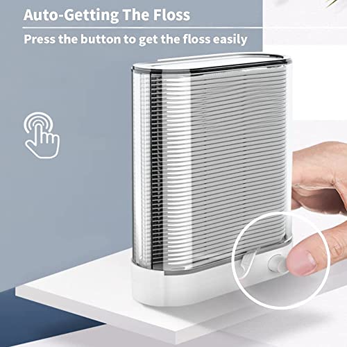 Set of Dental Floss Pick Dispensers with 520 Sticks & Travel Cases – Auto Pop-Up & Refill