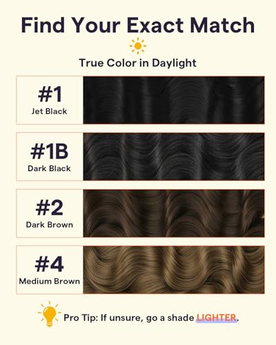 Full Shine Human Hair Clip-In Extensions Brown Lace #4 Medium Brown 10 Inch 60g - Layering & Blending