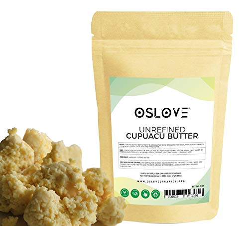 Cupuacu Butter 8oz - Pure, Raw & Unrefined for DIY Body Butters, Lotions & Soaps (Oslove Organics)