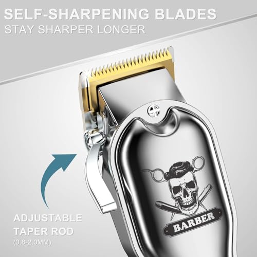 Professional Waterproof Hair Clipper Kit for Men with Adjustable Length & Cordless Design