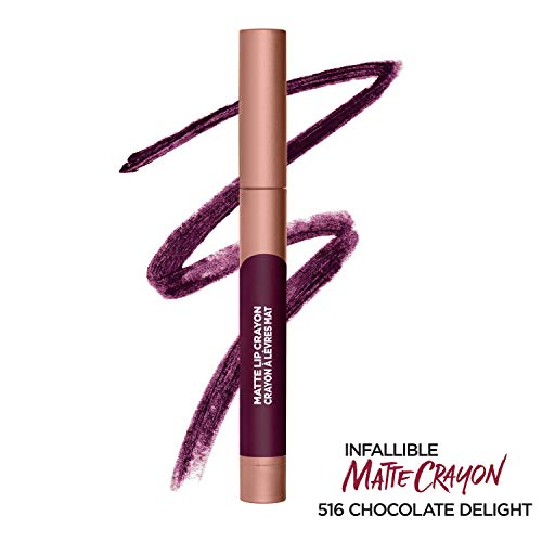 L¡¯Or?al Paris Infallible Matte Lip Crayon, Chocolate Delight (Packaging May Vary)