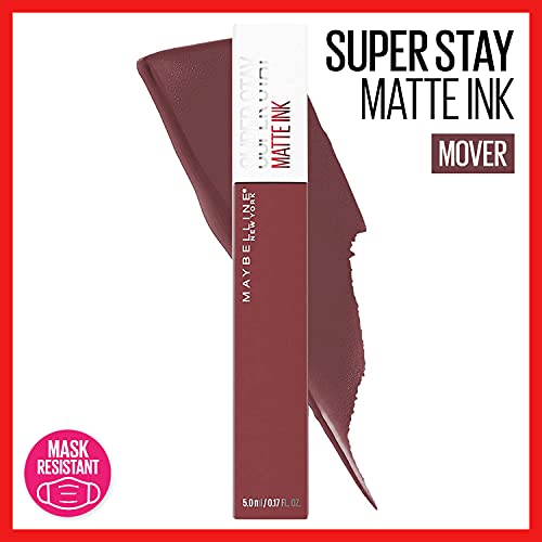 MAYBELLINE Super Stay Matte Ink Liquid Lipstick Makeup, Long Lasting High Impact Color, Up to 16H Wear, Amazonian Nude Brown & Mover Brown, 2 Count