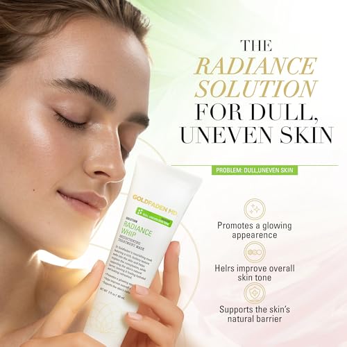 GOLDFADEN MD Radiance Whip Peptide Skin Mask - Vegan Hydrating Treatment, 1.7 Fl Oz (Pack of 1)