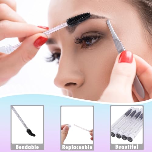 50PCS Lash Shampoo Bottles & Brush Set for Eyelash Care - Black