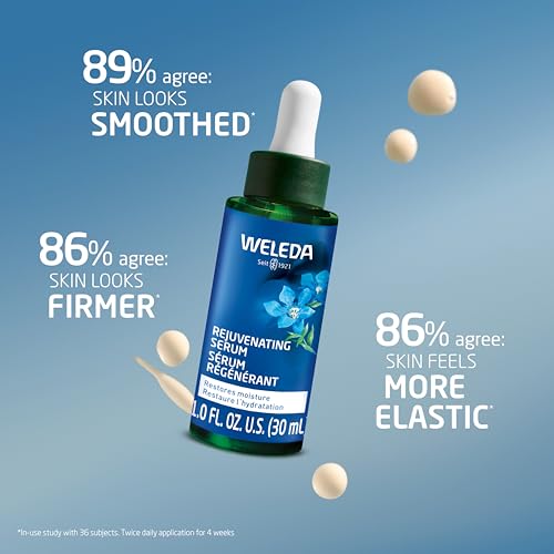 Weleda Rejuvenating Face Serum - Firming, Hydrating & Brightening, Plant-Based, Vegan Friendly