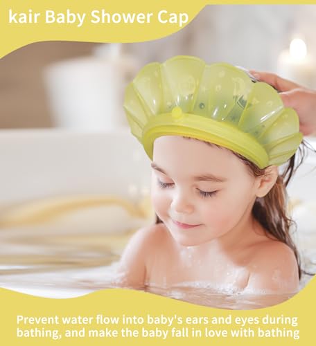 Baby Bath Visor Silicone Shower Cap for 24 Months Plus - Leak-Proof & Adjustable