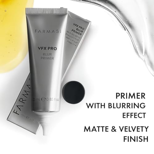 FARMASi 2 PACK VFX Pro Blur Makeup Primer, Smoothing Face Base with Soft-Focus Finish, Oil-Free Matte and Velvety Feel, Helps Minimize the Look of Pores and Fine Lines, Vitamin E, 0.85 fl oz, Blur