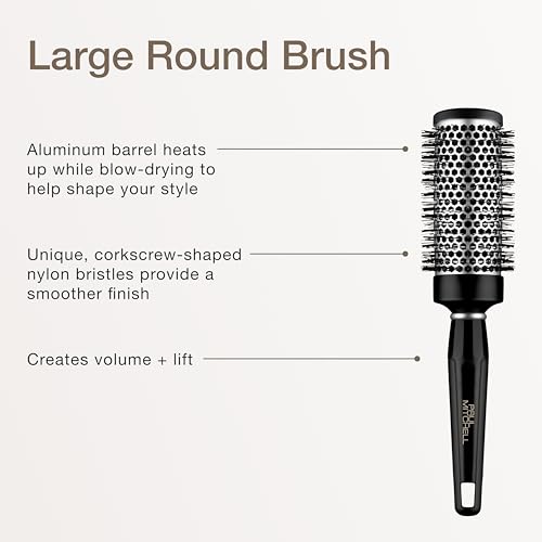 Paul Mitchell Pro Tools Express Ion Aluminum Round Brush Large 2.48-Inch Barrel for Blow-Drying