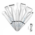 Bikini Trimmer for Women, 7 in 1 Electric Razor, Hair Trimmer for Face Nose Eyebrow Legs Arm Armpit Bikini, Waterproof, Painless Rechargeable Body Shavers Set