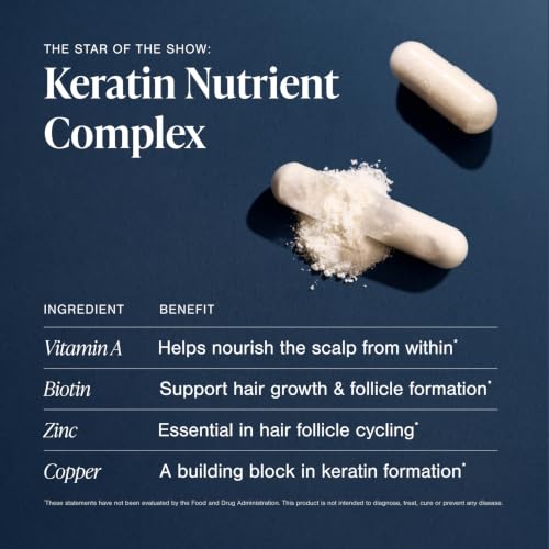 Hair Growth Supplements for Women - 60 Count, Supports Fullness & Strength