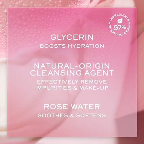 Gentle Makeup Remover Milk for Face & Eyes - Rose & Hydration, 6.8 Fl Oz