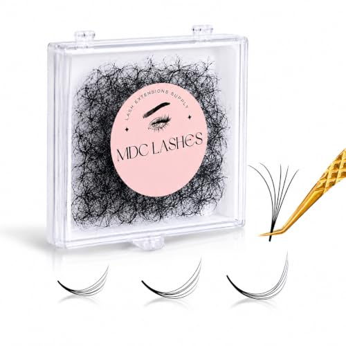 Premade Eyelash Fans 500 Pairs 5D 0.05CC 17mm for Volume Lash Extensions