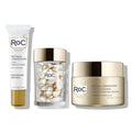 Retinol Eye Cream Serum Capsules & Hydrating Night & Day Cream Set for Anti-Aging