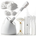 Pjordo Facial Steamer Spa Kit with Skin Care Tools - Deep Cleansing & Blackhead Removal