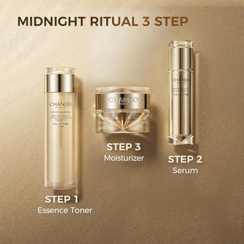 Gold Diamond Multi Anti-aging Serum (50ml/1.69oz) - Moisturizing Facial Essence Serum for Visible Correction of Anti Aging Signs & Wrinkle with Tri-Peptide, Hyaluronic Acid, Panthenol