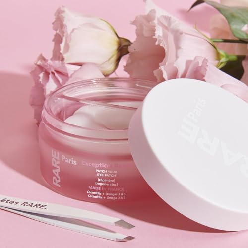 RARE Paris - Exception Ros?e - Regenerating Under Eye Patches - Hydrating & Brightening - With Ceramides & Omega-3 & 6 - Brightening, Firming & Revitalizing - Multi-Active Serum Formula - 30 Pairs