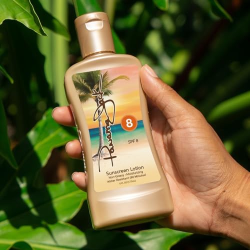 Panama Jack Sunscreen Tanning Lotion - SPF 8, PABA, Paraben, Gluten & Cruelty Free, Antioxidant Moisturizing Formula, 6 FL OZ (Pack of 6)