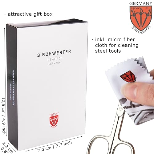 Manicure Pedicure Grooming Kit - 6 Piece Set with Nail Files, Clipper, Tweezers - White-Black Variation