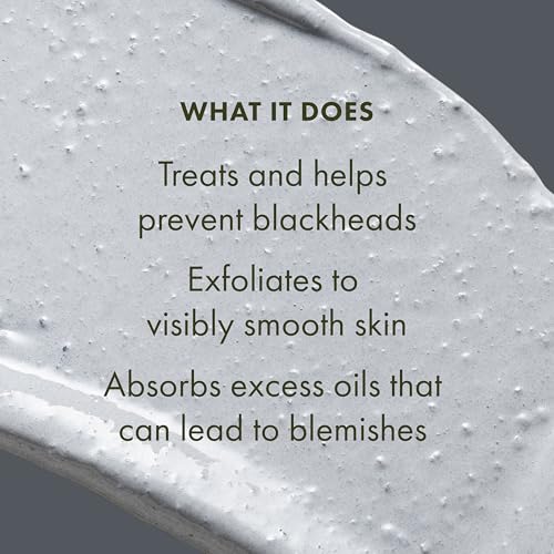 Blackhead Clearing Face Mask & Scrub with Salicylic Acid & Bamboo Charcoal - 2.5 Fl Oz
