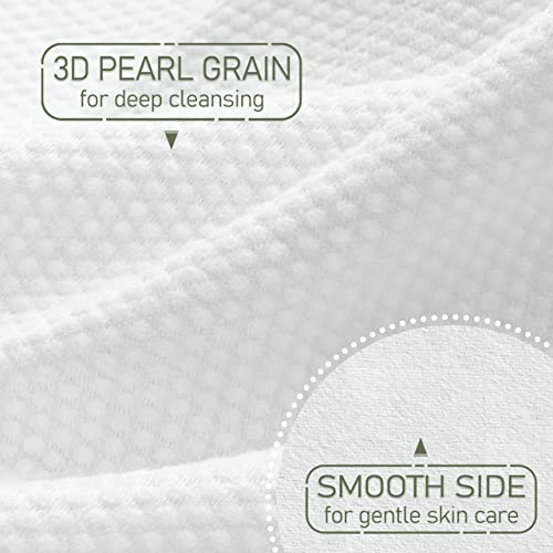 WOWOTEX Disposable Face Towels 240 Count - Ultra Soft, Biodegradable, Multi-Purpose Facial & Body Wipes (4 Boxes)
