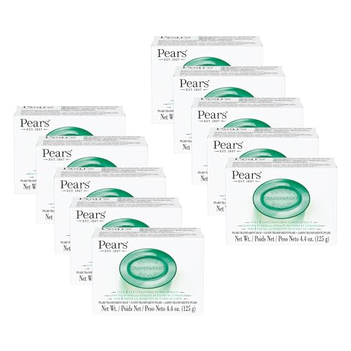 Green Lemon Flower Glycerin Soap Bar - 10 Pack Moisturizing Translucent Skin Care