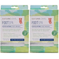 Nature Love Exfoliating Foot Mask | Tea Tree Eucalyptus | Lactic Acid and Urea | Gently Exfoliates and Removes Dead Skin | Paraben Free (3 Pairs) (Pack of 2)