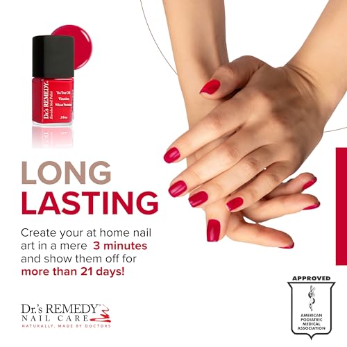 Dr.'s Remedy Enriched Nail Polish - Clarity Coral with Base Coat