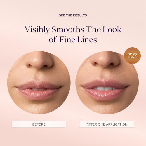 Lip Balm with Peptides - Vanilla Smoothing Lip Treatment - Barely There Variation