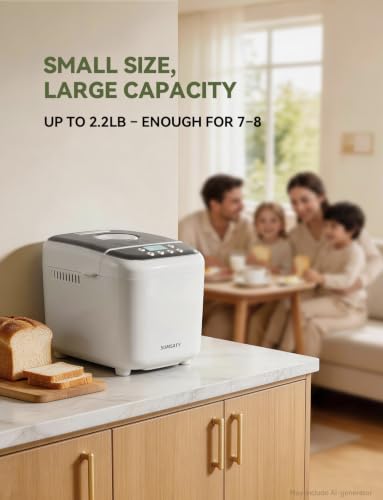 Automatic Bread Maker with 16 Programs, Large Capacity, Easy Operation