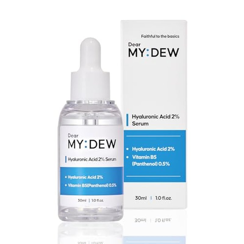 2% Hyaluronic Acid Serum with Vitamin B5, Hyalu B5 Intense Hydrating Serum for Face, Moisturizing, Anti-Aging for Fine Lines, Visibly Plumps Skin, Fast Absorbing, Korean Skincare, 1Fl Oz